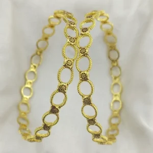 Elegant Light Weight Ring Designer Bangle Gold Plated Fancy Chudi Kadli